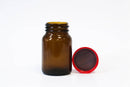 Frascos ambar, boca larga, com tampa e septo PTFE