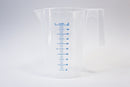 Copos medidores, PP, com asa e graduação a azul